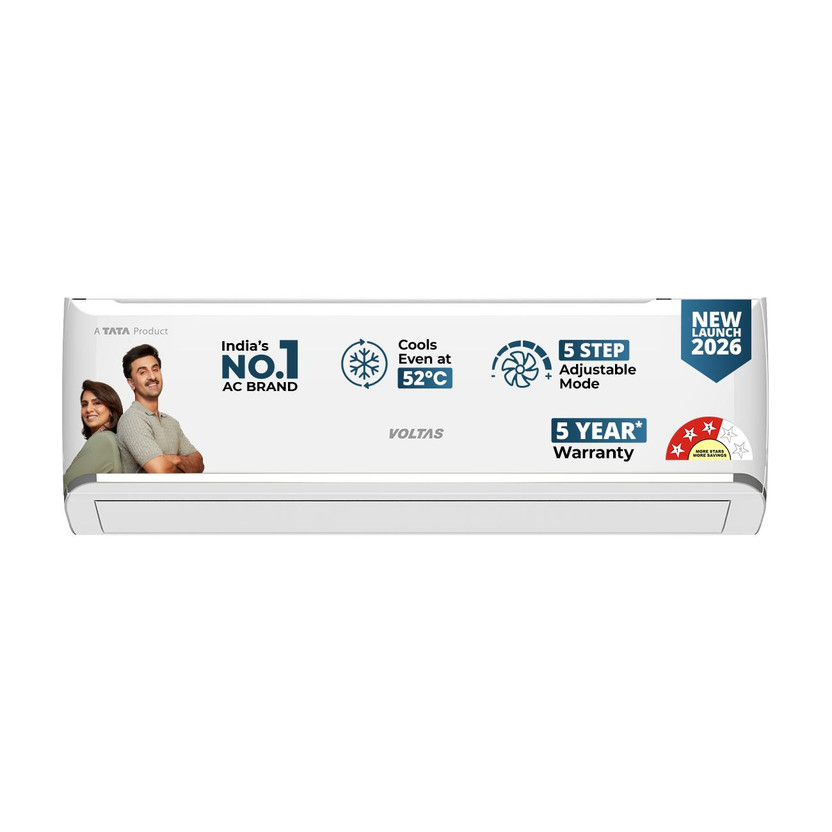 Voltas 2026 Model 1.5 Ton 3 Star Split Inverter AC(183INV CAN(4504114), White)