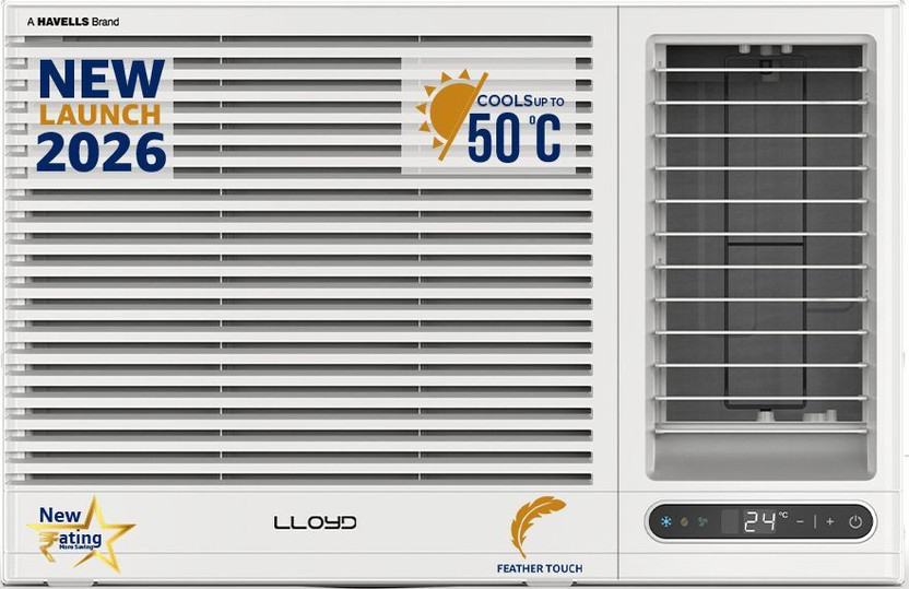 Lloyd 2026 Model 1.5 Ton 3 Star Window Fixed Speed AC(GLW18D3LGSPR, White)