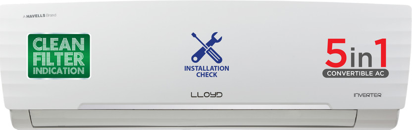 Lloyd 2022 Model 1.5 Ton 3 Star Split Inverter AC(GLS18I3FWAEV, White)