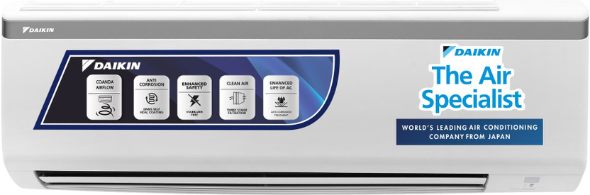 Daikin 2025 Model 0.8 Ton 3 Star Split Fixed Speed AC(FTL30UV16V1/RL30UV16V1, White)