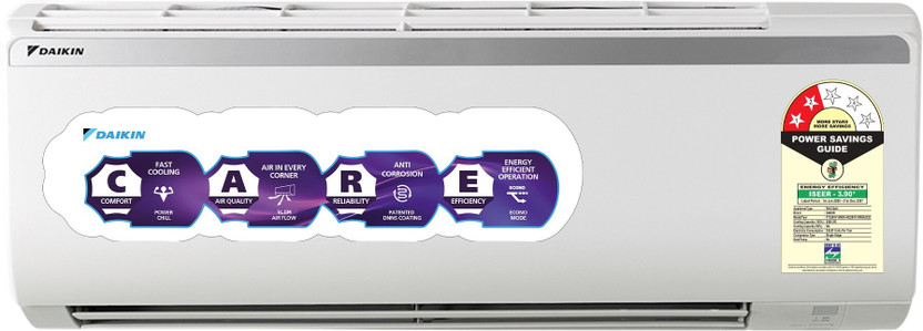 Daikin 2026 Model 0.9 Ton 2 Star Split Fixed Speed AC(FTQ30XV16VBA+RQ30XV16VBA, White)