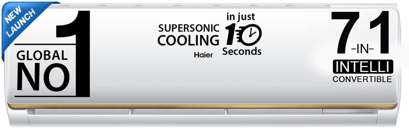 Haier 2024 Model 1.5 Ton 4 Star Split Dual Inverter with Micro Bacterial Filter, 60 High Ambient Performance, 20 Mtrs Air Throw,Heavy Duty AC(HU18-4BN-INV/HS18C-TQG4BN-INV/HSU18C-TQG4BN-INV, White)