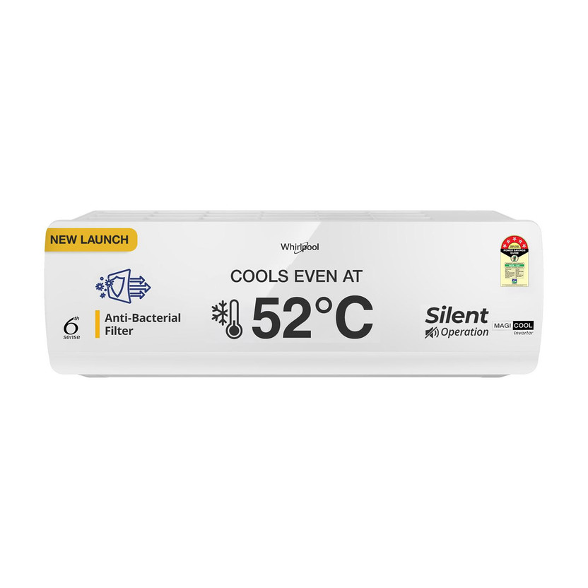 Whirlpool 2026 Model 1.5 Ton 5 Star Split Inverter AC(MAGICOOL 15T 5S INV CNV S6K3PP0, White)