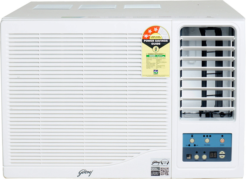 Godrej 2024 Model 1 Ton 3 Star Window Fixed Speed AC(WFC 12UTC3-WWA, White)