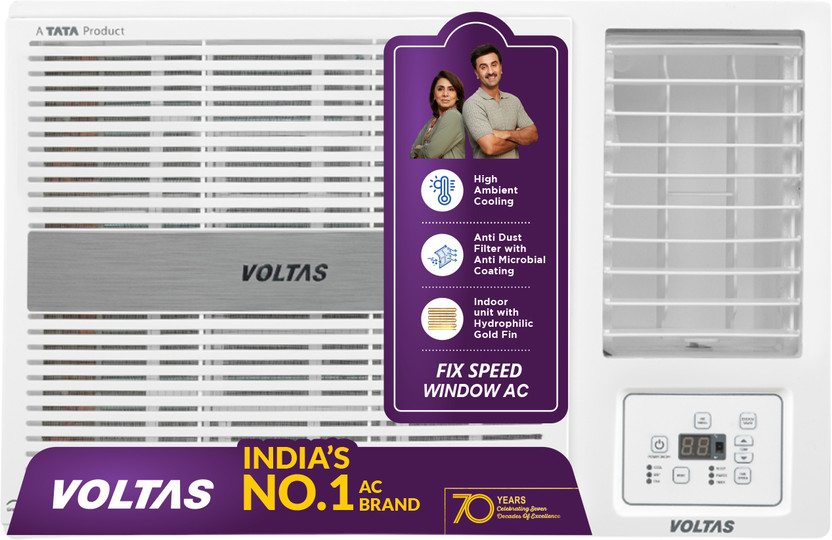 Voltas 2026 Model 1.5 Ton 2 Star Window Fixed Speed AC(182FS PEARL(4011572), White)