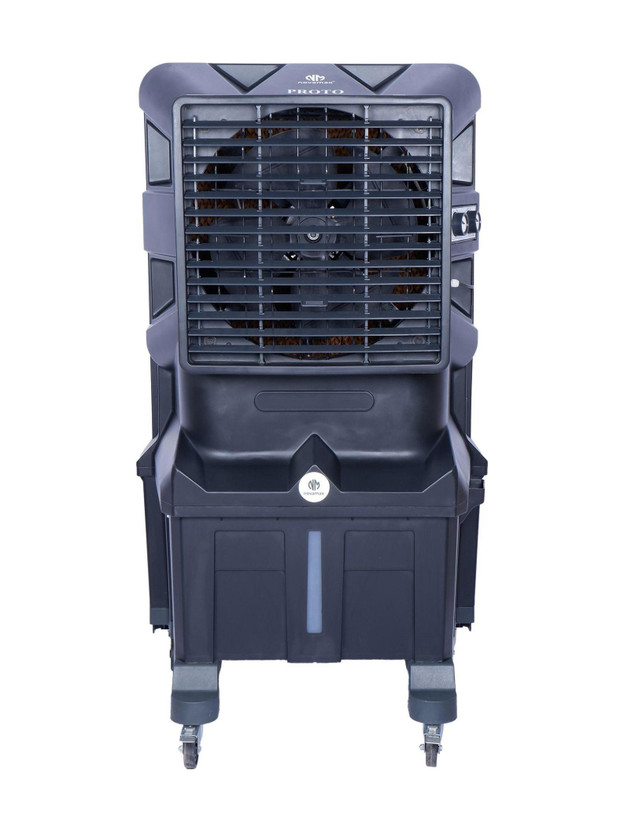 novamax 75 L Desert Air Cooler(Grey, Proto 75 L Desert Air Cooler With Honeycomb Cooling & Auto Swing Technology)