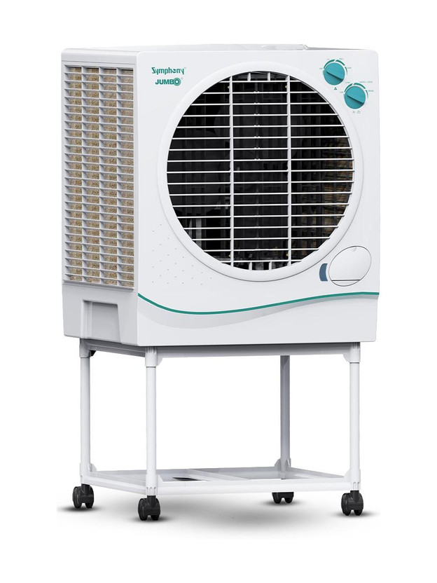 Symphony Symphony 51 L Desert Air Cooler Powerful Fan | 5 Star Rated | Auto Louver Movement | Large Cooling Pad Area | CFD Technology for Uniform Cooling | 3-Year Warranty(White, Jumbo 51) - Flipkart Deal