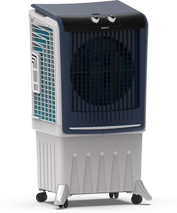Symphony 100 L Desert Air Cooler Desert Air Cooler | India's Most Silent Cooler | Owl Wing Fan for Silent Operation | 5 Star Rated | i-Pure+ Technology | CFD Technology for Uniform Cooling | 3-Year Warranty(Light Grey, Dark Grey, Silenzo 100 Silent | 3-Side Honeycomb Pads | Easy Fill water tank | 17
