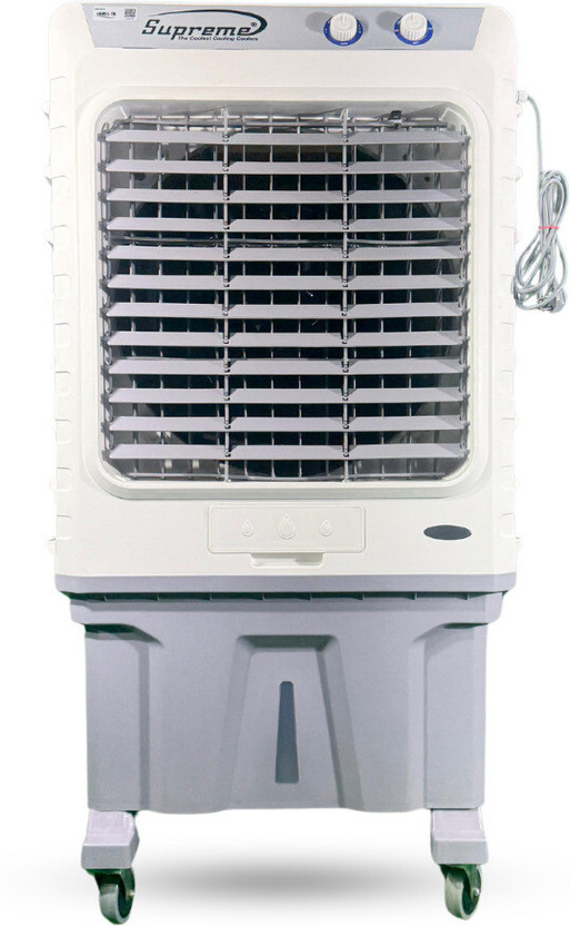 Supreme 115 L Desert Air Cooler(White, CAMEL-26, 4 Way Air Deflection with Auto Swing Grills, 1 Year Warranty)