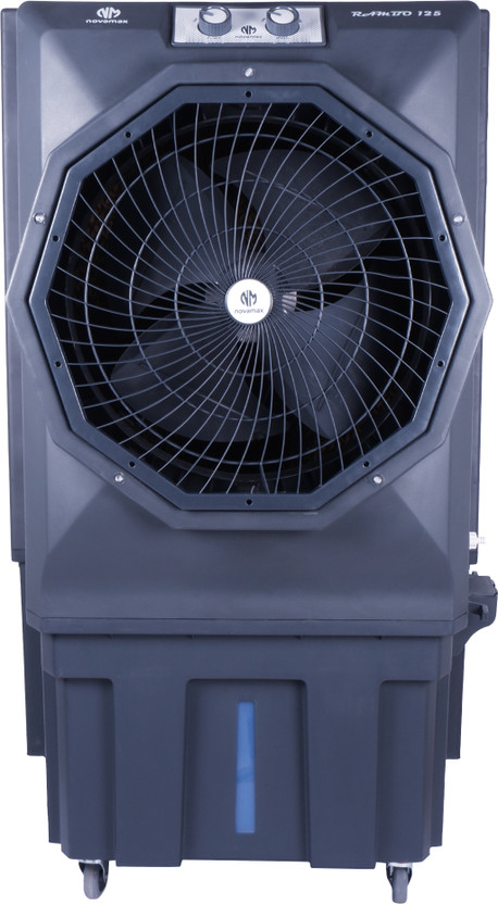 novamax 125 L Desert Air Cooler(Grey, Rambo With Honeycomb Cooling Technology)