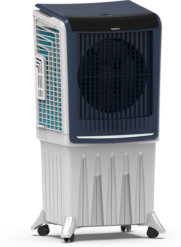 Symphony 120 L Desert Air Cooler(Grey, Blue, Silenzo 120i | India’s Silent | 3-Side Honeycomb Pads | Remote & Touchscreen)