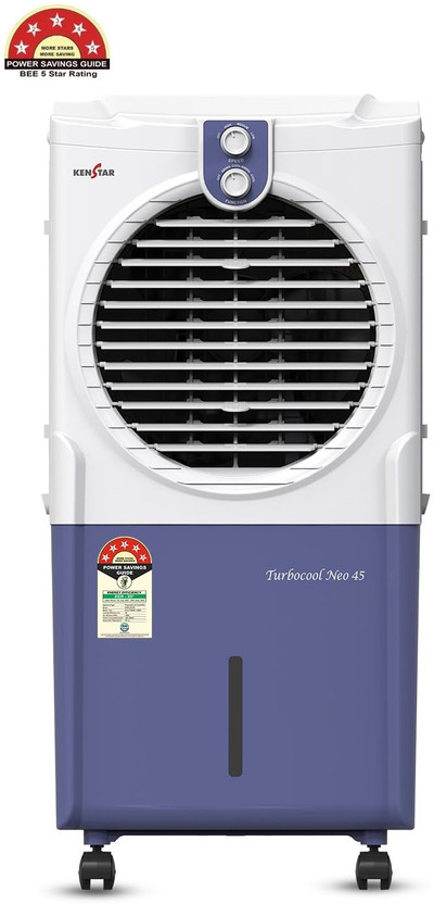 Kenstar 45 L Room/Personal Air Cooler(White & Blue, TURBOCOOL NEO HC 45 BLUE Air Cooler, PACK OF 1,)