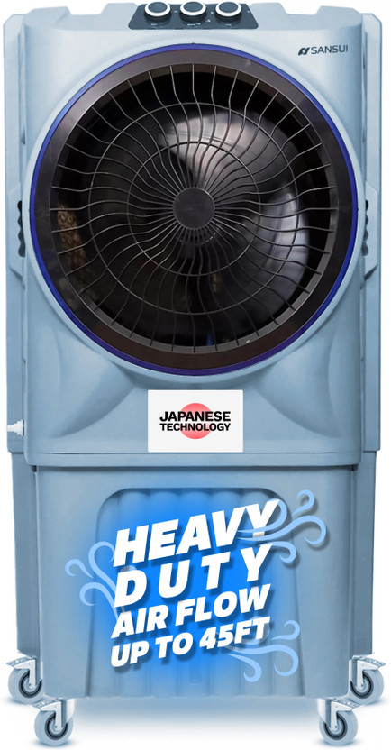 Sansui 110 L Desert Air Cooler Heavy Duty Air Flow, Laminar Drip Tech(Grey, Desert)