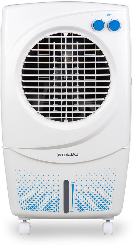 BAJAJ 36 L Room/Personal Air Cooler for Room High Speed Fan 30Ft Air Throw Inverter Compatible(White, PX97 Torque New)