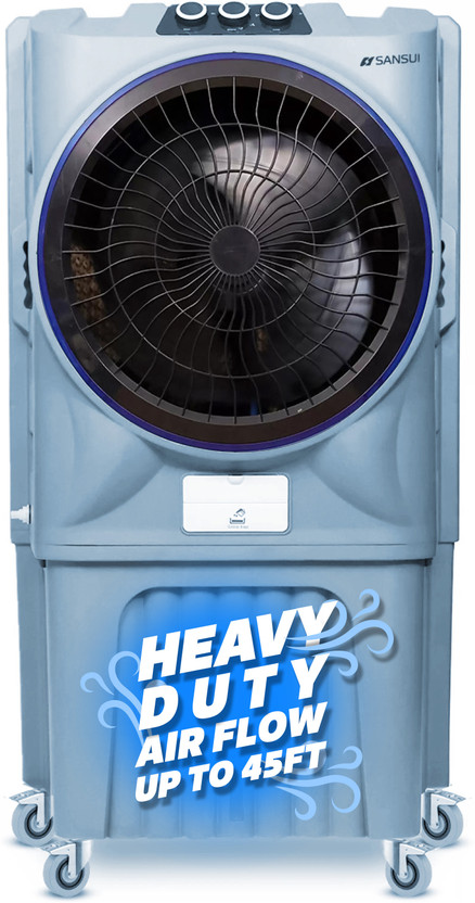 Sansui 110 L Desert Air Cooler Heavy Duty Air Flow, Laminar Drip Tech(Grey, Desert)