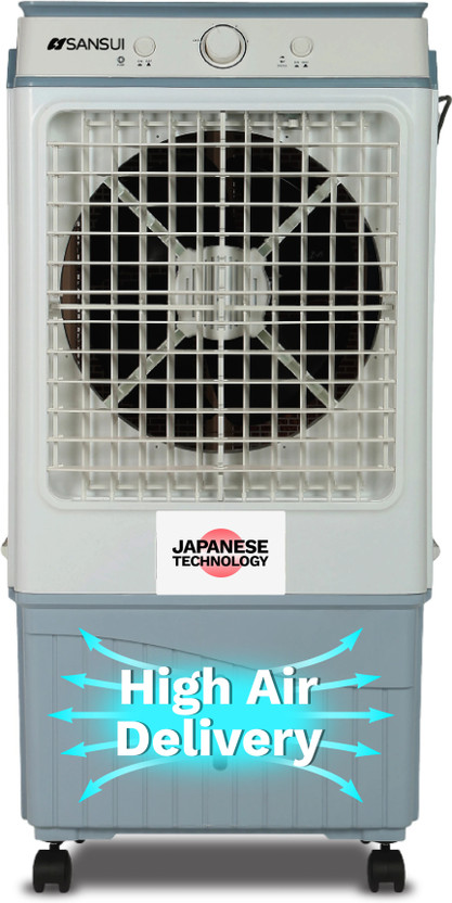 Sansui 55 L Desert Air Cooler High Grade Honeycomb design, Powerful Air Throw(White, Blue, GLACIAL_55)