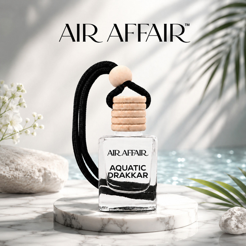 Air Affair AQUATIC DRAKKAR Car Freshener Diffuser Luxury Car Perfume | Long Lasting Fresh Aquatic Fragrance(10 ml)