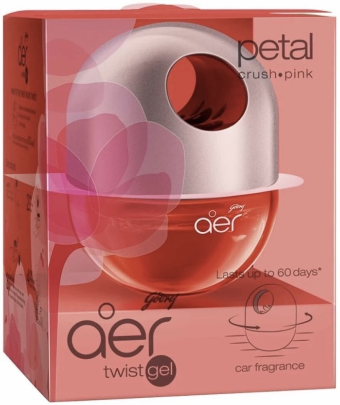 Godrej Aer Rose Car Perfume Car Freshener Diffuser Aer Twist(45 g)