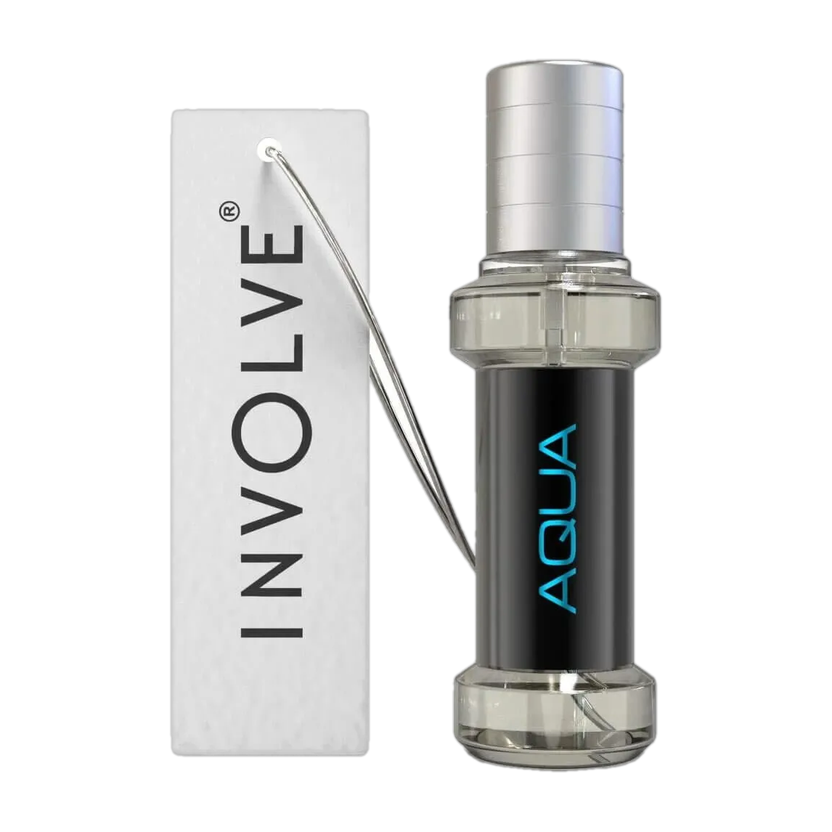 Involve your senses Elements Aqua Spray Car Air Perfume | Car Freshener Spray | Fine Fragrance Car Scent Air Freshener - IELE01 | Car accessories interior | Long lasting fragrance | Car perfume(30 ml)