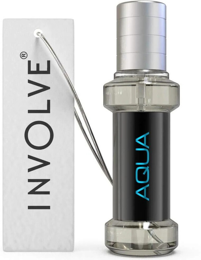 Involve your senses Elements Aqua Spray Car Air Perfume | Car Freshener Spray | Fine Fragrance Car Scent Air Freshener - IELE01 | Car accessories interior | Long lasting fragrance | Car perfume(30 ml)