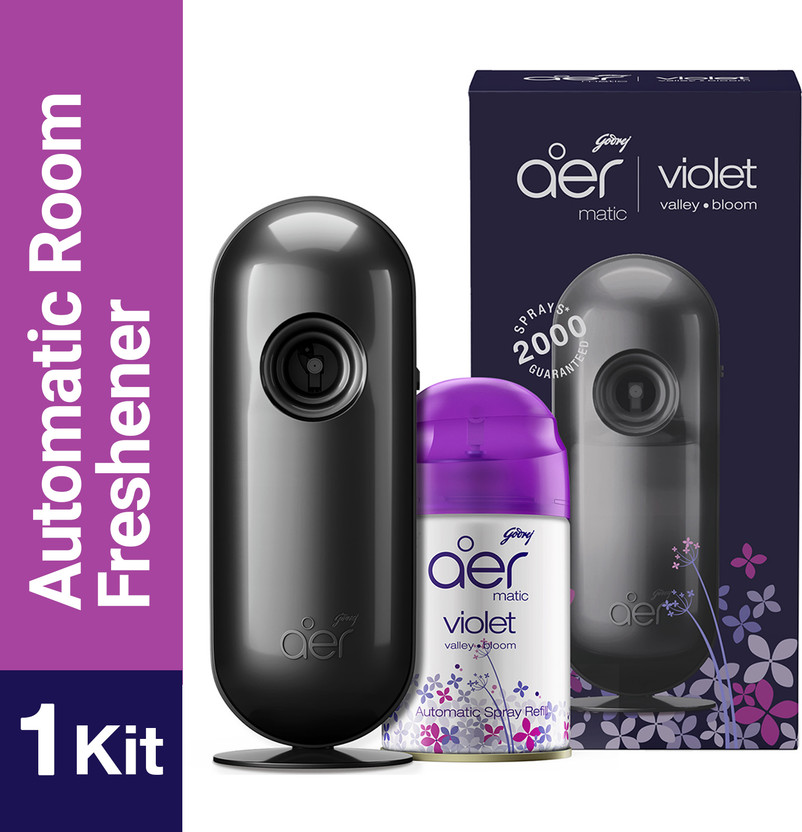 Godrej Aer Matic Room Freshener - Violet Valley Bloom Automatic Spray Matic Combi(210 ml)