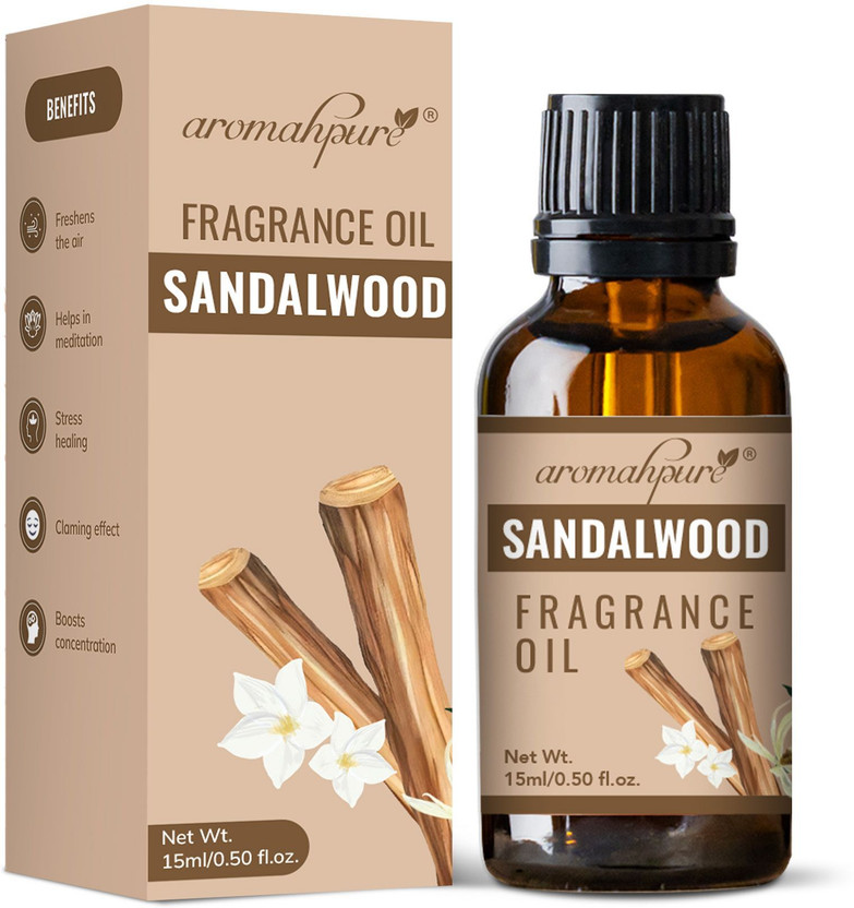 Aromahpure Fragrance oil best for Aromatherapy 100% Organic Oil Helps in Calm |Sandalwood(15 ml)