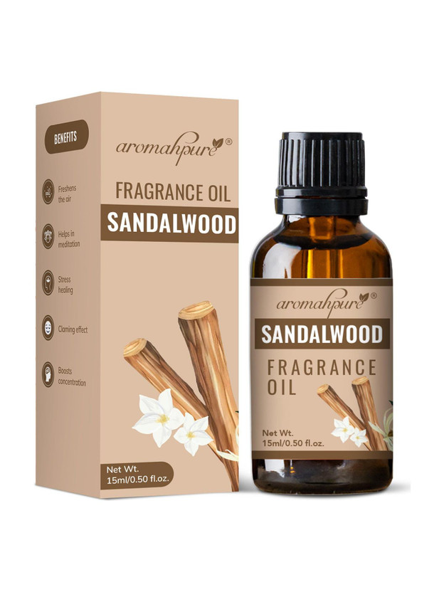 Aromahpure Aromahpure Fragrance oil best for Aromatherapy 100% Organic Oil Helps in Calm |Sandalwood(15 ml) - Flipkart Deal