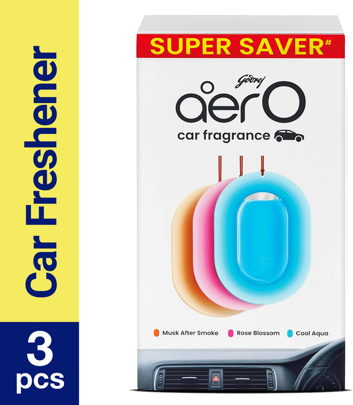 Godrej Aer Assorted Car Freshener Blocks O Car Air | Car Accessories(3 x 7.5 g)