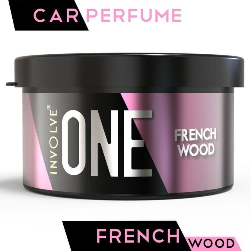 Involve French Wood Organic Car Perfume & Strong Fiber | Car Freshener Blocks | Long Lasting Car Interior Fragrance | Car Accessories Interior Car Perfumes and Car Air Fresheners(40 g)