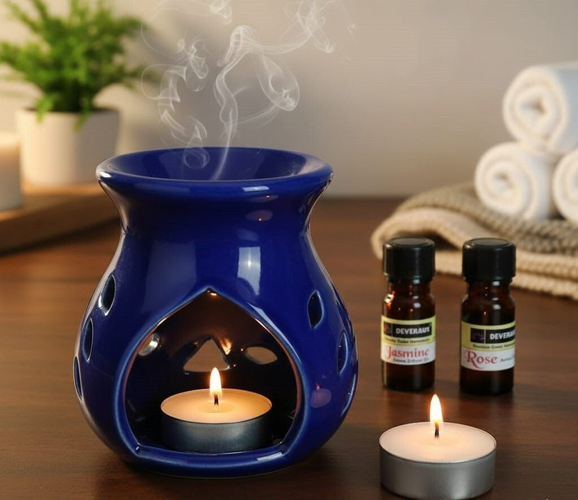 DEVERAUX Rose, Jasmine Diffuser Set deverauxbluecolourdiffuser(5 x 6 ml)