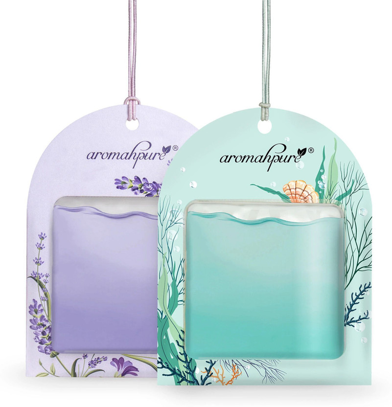 Aromahpure Lavender and Ocean Car Freshener Diffuser GEL-WINK-2(2 x 7.5 ml)