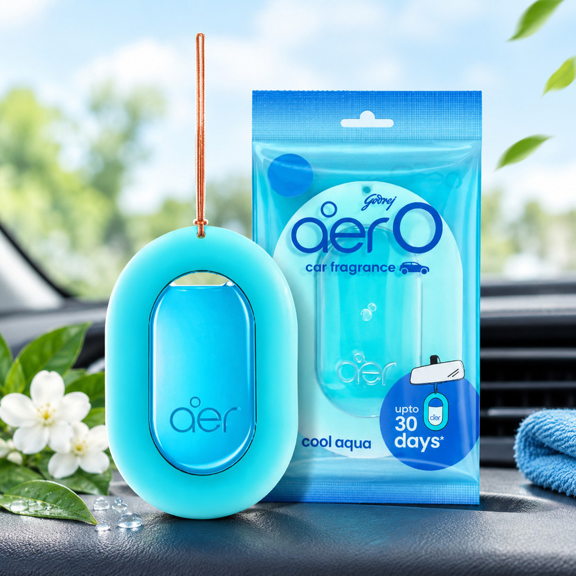 Crazycreation Aqua Car Freshener Blocks Aero Cool Aqua Car Air Freshener | Hanging Car Perfume | Long Lasting Fresh Fragrance | Up to 30 Days(8 ml)