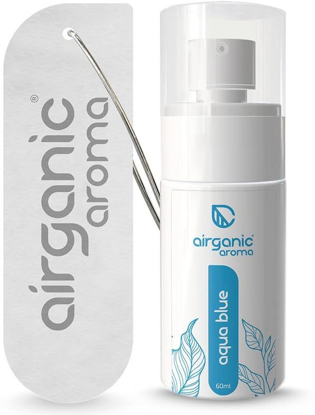 Airganic aroma Aqua Blue Premium Spray Car Perfume |Fine Fragrance Car Freshener Spray | Car Accessory Interior Spray | Car Accessories 2026(60 ml)