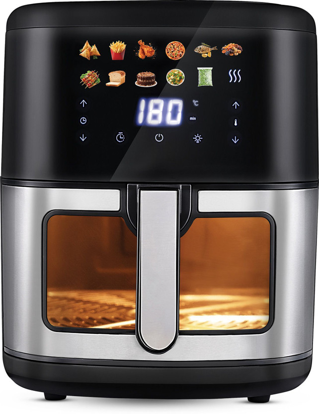 KENT Digital Air Fryer 7L | 1500W | Bake, Grill & Roast | Up to 80% Less Oil Usage | Air Fryer(7 L)