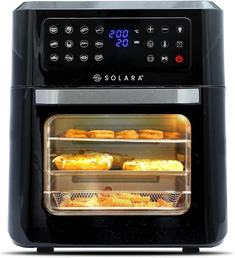 Solara Air Fryer Oven 12L for Home, 360 Rapid Air Circulation with 12 Preset Menus, Air Fryer(12 L)
