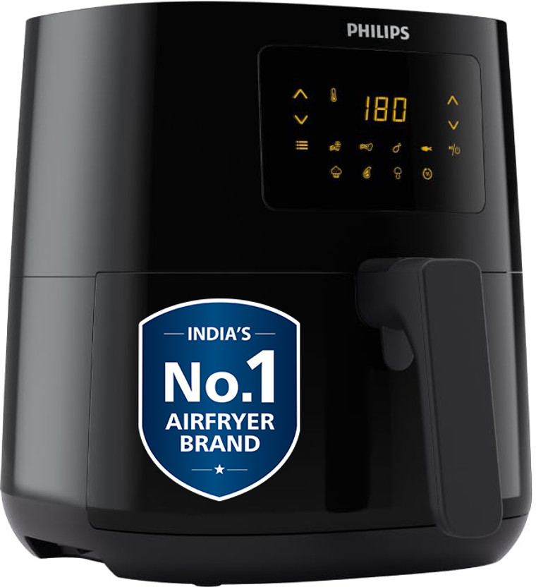 PHILIPS HD9252/90 with Touch Panel, uses up to 90% less fat, 7 Pre-set Menu, 1400W, 4.1 Ltr, with Rapid Air Technology Air Fryer(4.1 L)