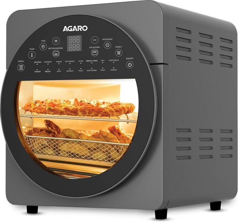 AGARO Elite Air Fryer, OTG, Oven, Toaster, Rotisserie, 14.5 L, Dark Grey, Air Fryer Price in