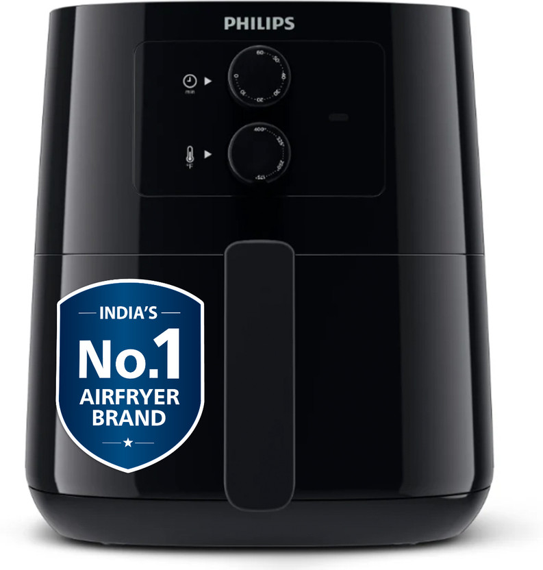 PHILIPS HD9200/90 uses up to 90% less fat 1400W, with Rapid Air Technology Air Fryer(4.1 L)