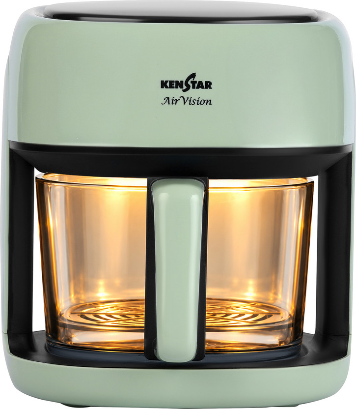 Kenstar Air Vision 5L|Glass Bowl|See Through Window |1350W|2 Years Warranty Air Fryer(5 L)
