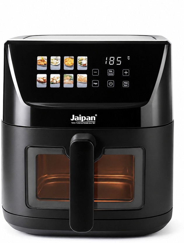 Jaipan 5.5L Digital Air Fryer | 2200W with Touch Display | Visible Window Air Fryer(5.5 L)