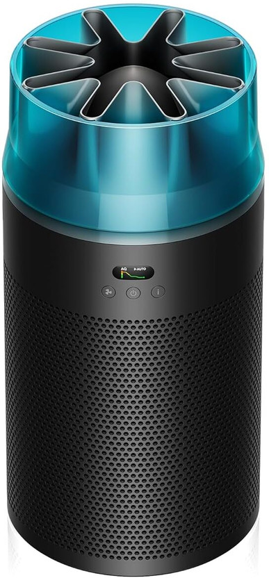 Dyson Hushjet Purifier Compact-HJ10 Removes 99.97% of pollutants as small as PM 0.3 Auto and Night modes, Maxium coverage upto 1076 sq.ft. Portable Room Air Purifier(White/Silver)