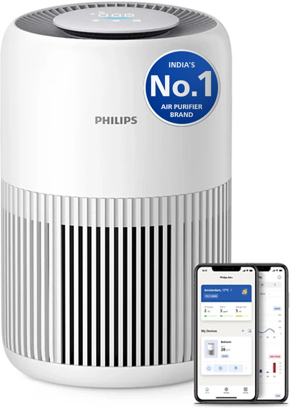 PHILIPS AC0950/60 CADR 250 m3/h, covers up to 300 sqft, Digital Portable Room Air Purifier(Arctic White)
