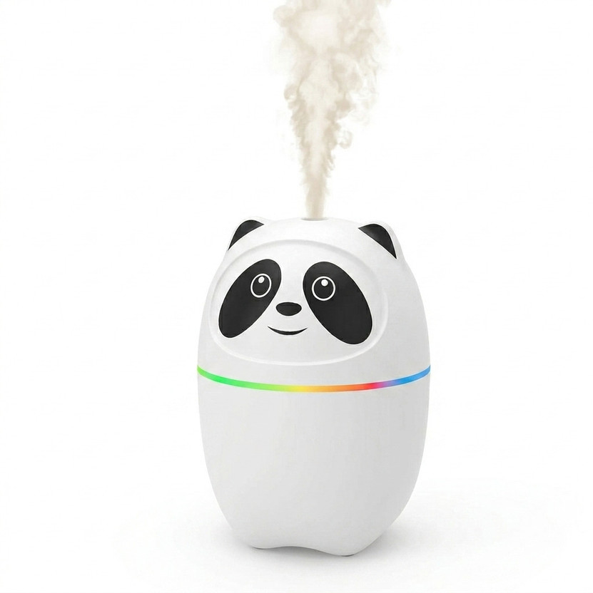LUPPRA Panda MistGlow Mini Humidifier – 220ML Portable Room Air Purifier(White)