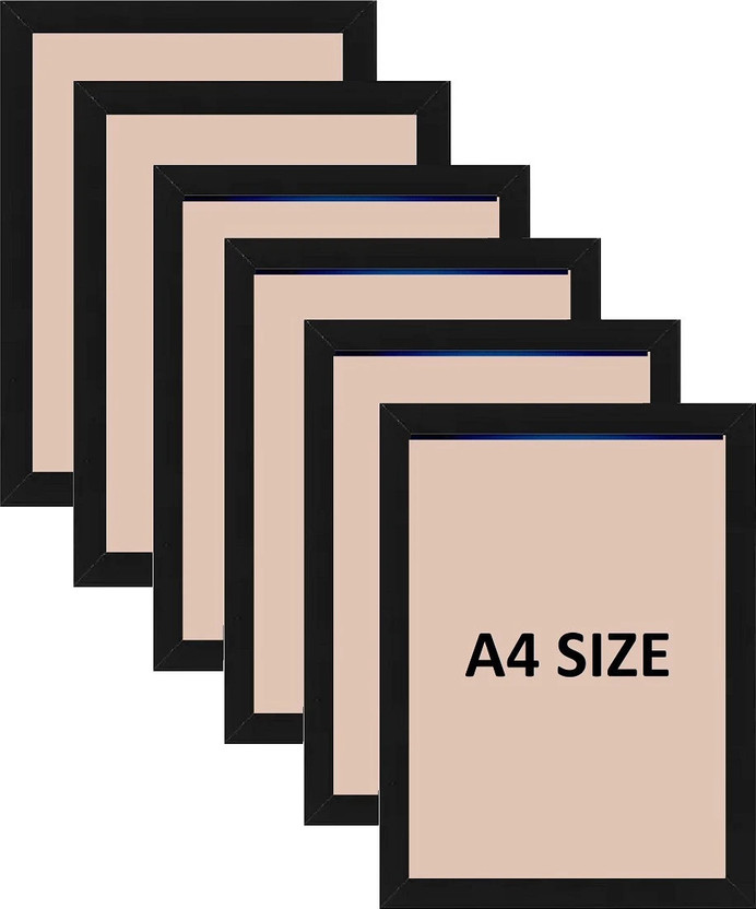 VPF DEAL Acrylic Wall Photo Frame(Black, 6 Photo(s), A4 SIZE)