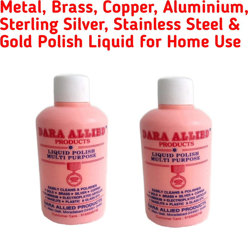 Shyam Sarowar DARA Polish Liquid for Metal, Brass, Copper, Aluminium, Silver, Steel & Gold(200 ml)