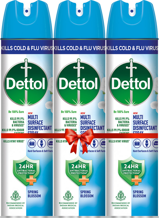 Dettol Disinfectant Sanitizer Spray|24 hrs Antibacterial protection|(Spring Blossom)(675 ml)