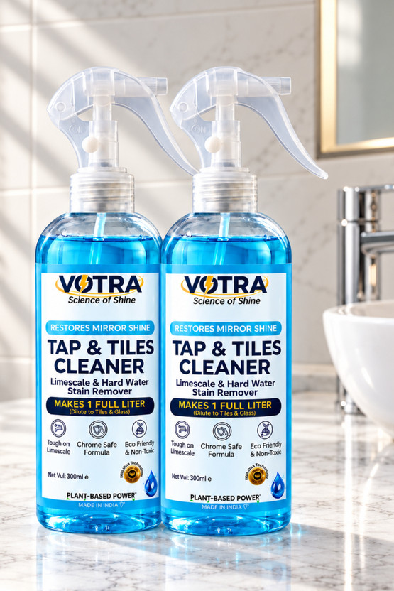 Votra Votra Tap Cleaner & Limescale Remover and Tiles Cleaner Spray Combo(600 ml) - Flipkart Deal
