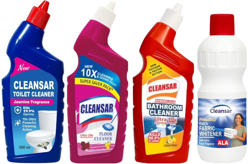 MS GROUP Home Cleaning Combo – Toilet Cleaner, Floor Cleaner, Rine Ala & Bathroom Cleaner(2000 ml)