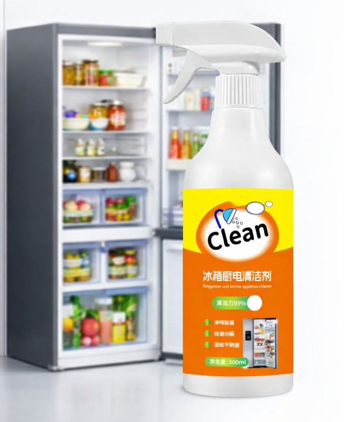 sunrta Refrigerator Cleaner Spray Cleans Fridge Shelves, Drawers(500 ml)