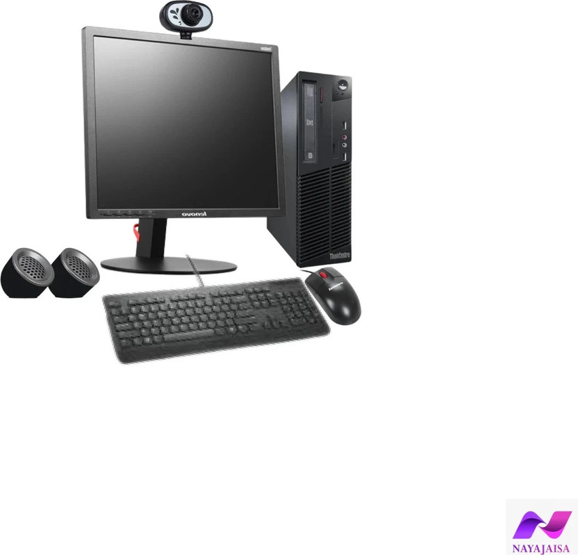 Nayajaisa Thinkcentre M71 SFFi3 2nd 8-500GB Desktop Set 19"AIO Core i3 (8 GB DDR3/500 GB/Windows 10 Pro/19 Inch Screen/(Refurbished Lenovo)Thinkcentre M71 SFF)(Black)